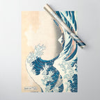 The Great Wave Off Kanagawa by Katsushika Hokusai Thirty Six Views of Mount Fuji - The Great Wave Wrapping Paper Gallery Image 1
