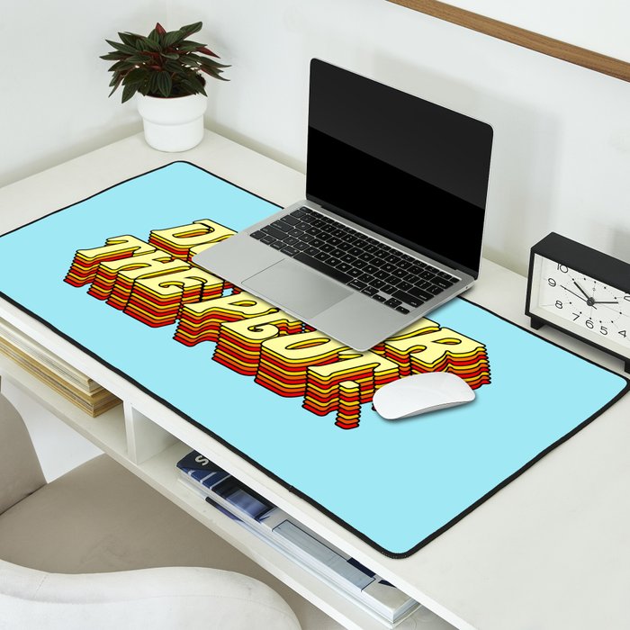 Do It For The Plot, Typography Quote American Slang Colorful Letters, Gen X 3D Writing Phrase Sayings Millennial  Desk Mat Gallery Image 2