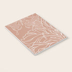 Floral, Butterfly Art, Line Drawing, Terracotta Notebook Gallery Image 3