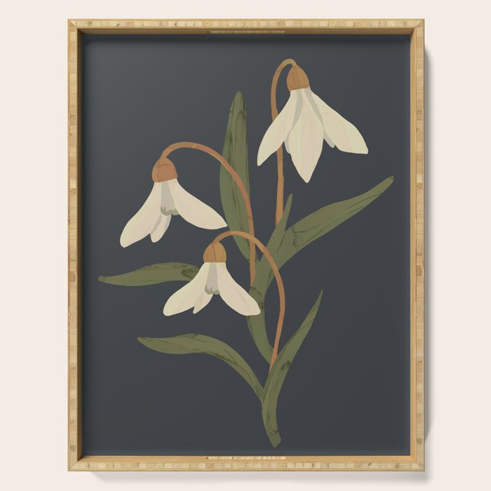 Snowdrops Serving Tray Gallery Image 1