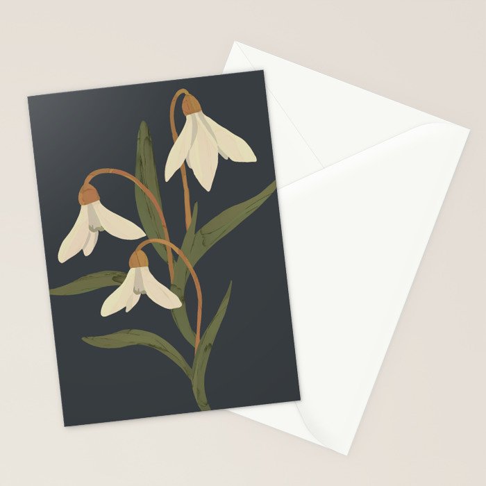 Snowdrops Stationery Card Gallery Image 2