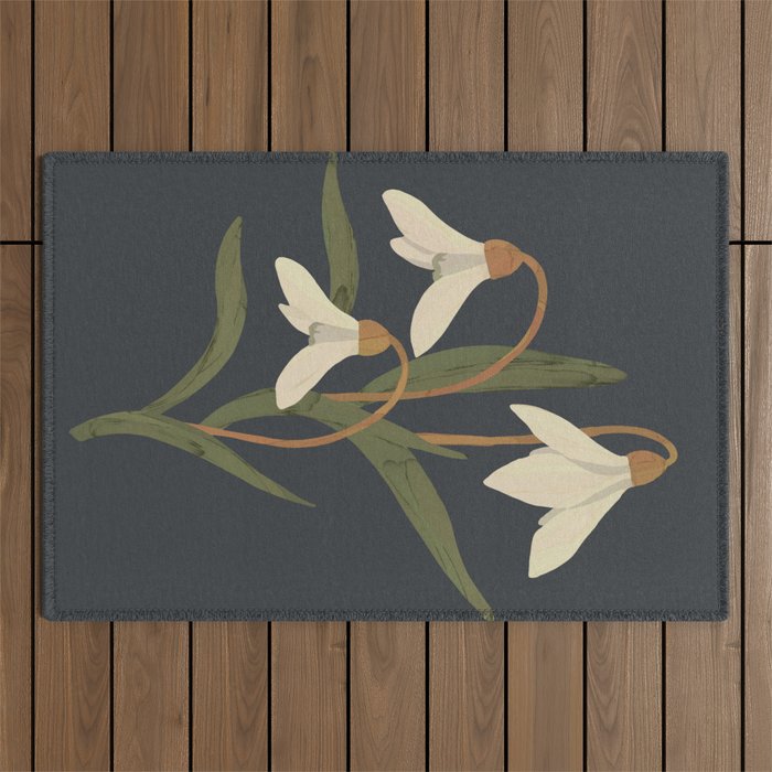 Snowdrops Outdoor Rug Gallery Image 1