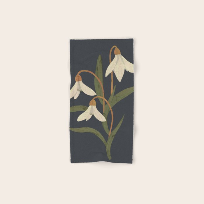 Snowdrops Bath Towel Gallery Image 1