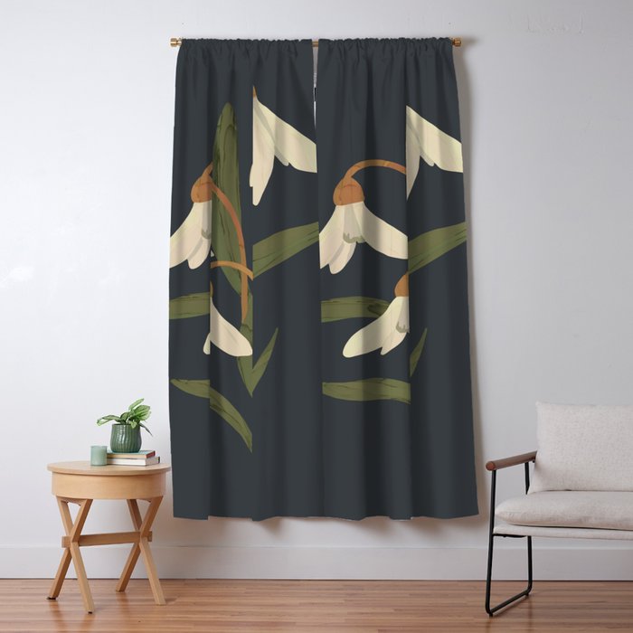 Snowdrops Window Curtain Gallery Image 1