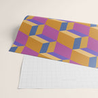 Cuboid Geometric Abstract Shapes Pattern XXV Wrapping Paper Gallery Image 2