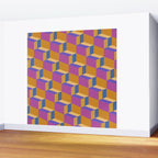 Cuboid Geometric Abstract Shapes Pattern XXV Wall Mural Gallery Image 2