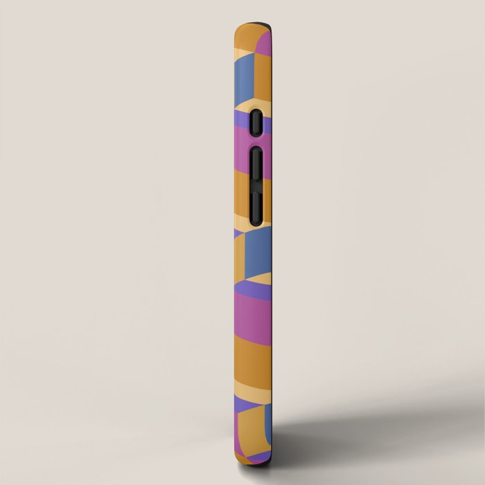 Cuboid Geometric Abstract Shapes Pattern XXV iPhone Case Gallery Image 2