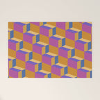 Cuboid Geometric Abstract Shapes Pattern XXV Welcome Mat Gallery Image 1
