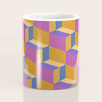 Cuboid Geometric Abstract Shapes Pattern XXV Coffee Mug Gallery Image 4