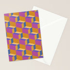 Cuboid Geometric Abstract Shapes Pattern XXV Stationery Card Gallery Image 2
