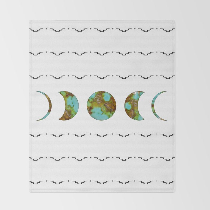 Aztec Moon Throw Blanket Gallery Image 2