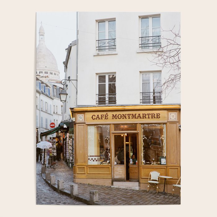 Cafe Montmartre | Paris Art Print | Travel Photography Poster Gallery Image 4