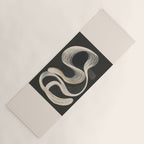 Monochrome Flow - Abstract Line Movement Yoga Mat Gallery Image 1