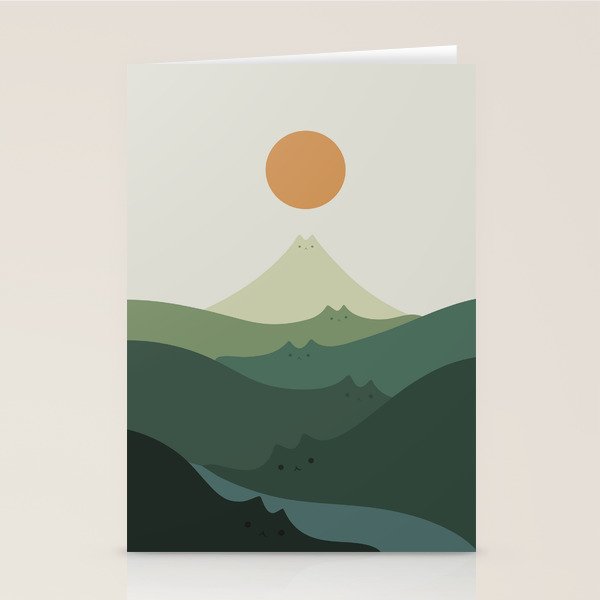 Cat Landscape 87B (Meowvelous Nature) Stationery Card Gallery Image 2