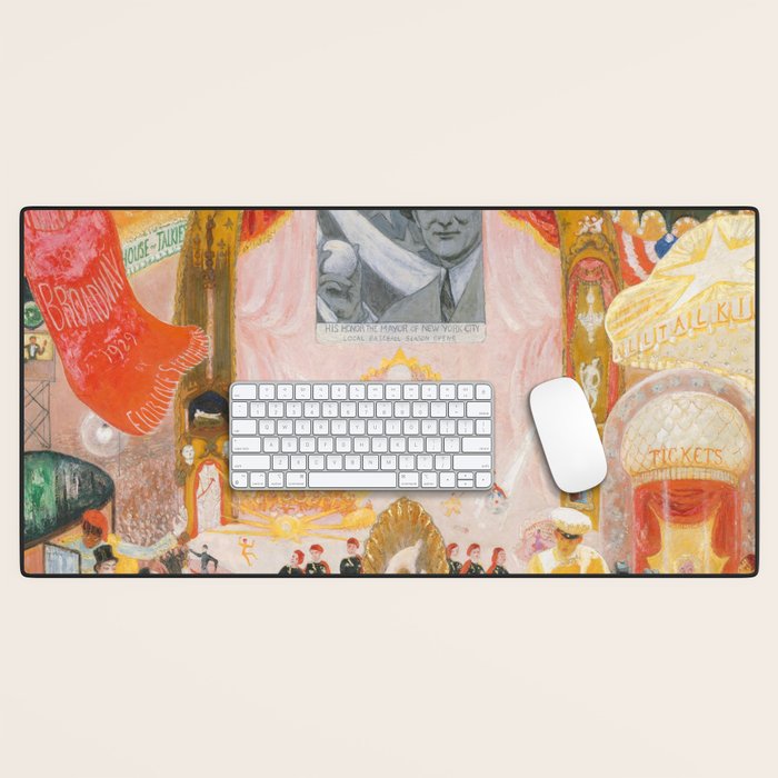 Florine Stettheimer "The Cathedrals of Broadway" Desk Mat Gallery Image 1