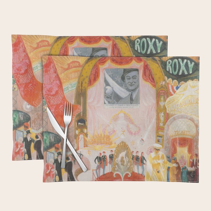 Florine Stettheimer "The Cathedrals of Broadway" Placemat Gallery Image 1