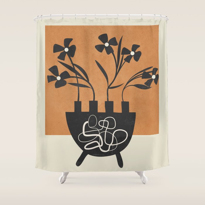 Bloom in Form 4 Shower Curtain Gallery Image 1