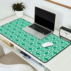 Mint Green Leaf Motif Desk Mat Gallery Image 2