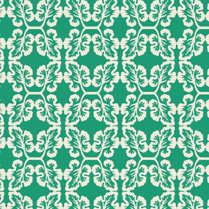 Mint Green Leaf Motif Coffee Mug Gallery Image 2