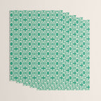 Mint Green Leaf Motif Wrapping Paper Gallery Image 3