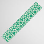 Mint Green Leaf Motif Table Runner Gallery Image 3