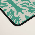 Mint Green Leaf Motif Desk Mat Gallery Image 4