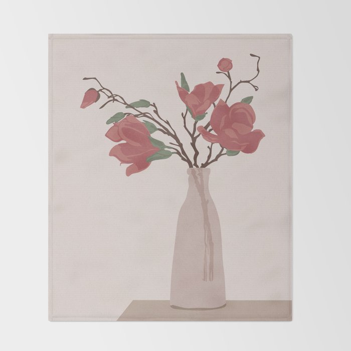 Vase 5 Throw Blanket Gallery Image 2
