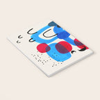 Mid Century Modern Abstract Colorful Art Patterns Ocean Blue Turquoise Grey Notebook Gallery Image 3