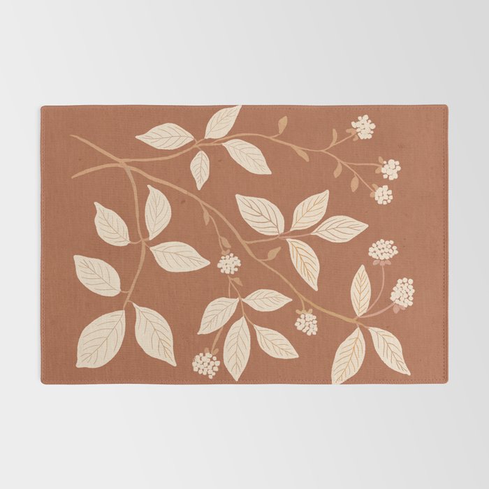 Terracotta Leaves Rug Gallery Image 2