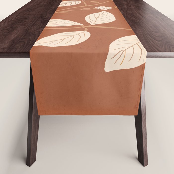 Terracotta Leaves Table Runner Gallery Image 1