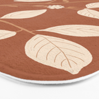 Terracotta Leaves Bath Mat Gallery Image 3