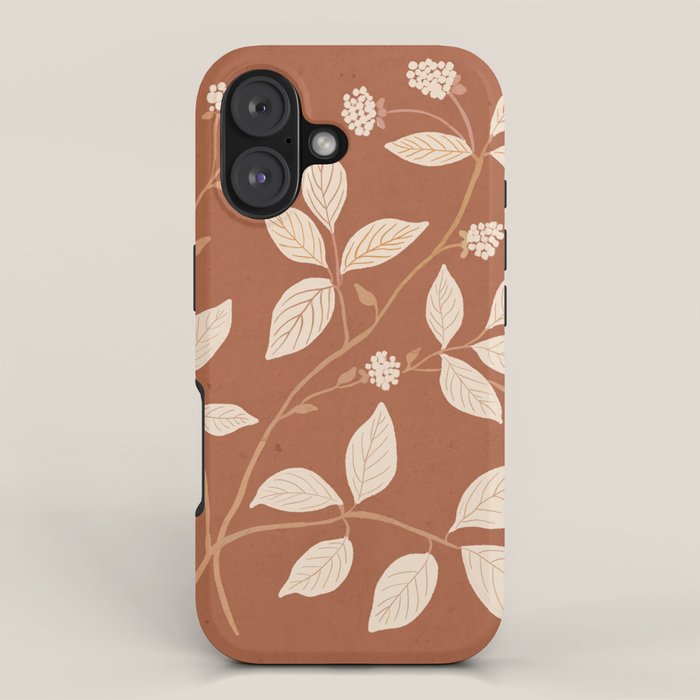 Terracotta Leaves iPhone Case Gallery Image 1