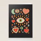 Sacred heart symbols & stars | Fall colors Stationery Card Gallery Image 2