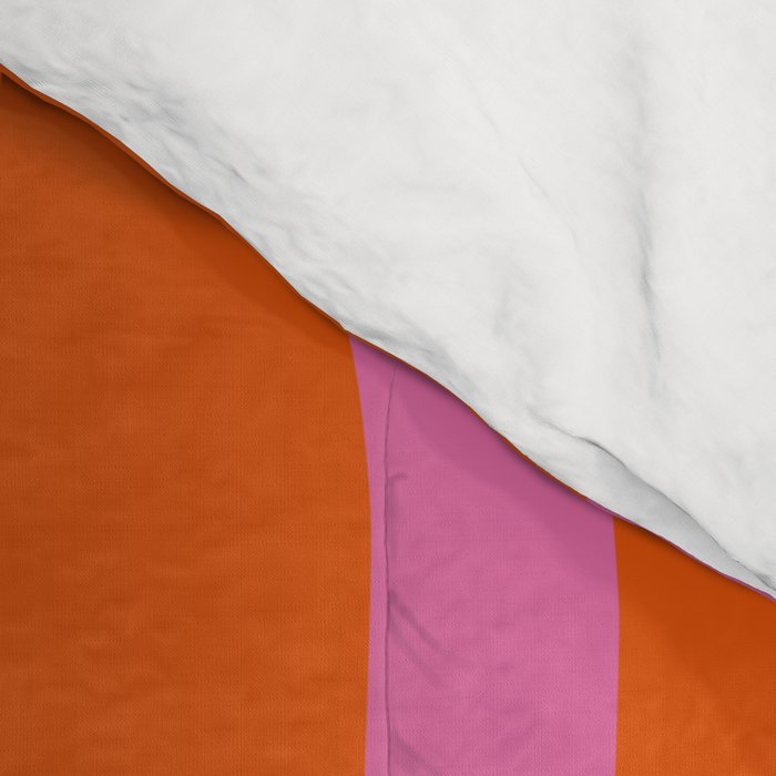 Modern Retro Liquid Swirl Abstract Pattern Square in Red Orange and Hot Pink Comforter Gallery Image 4