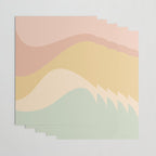 Abstract Color Waves - Neutral Pastel Wrapping Paper Gallery Image 3