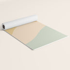 Abstract Color Waves - Neutral Pastel Yoga Mat Gallery Image 2