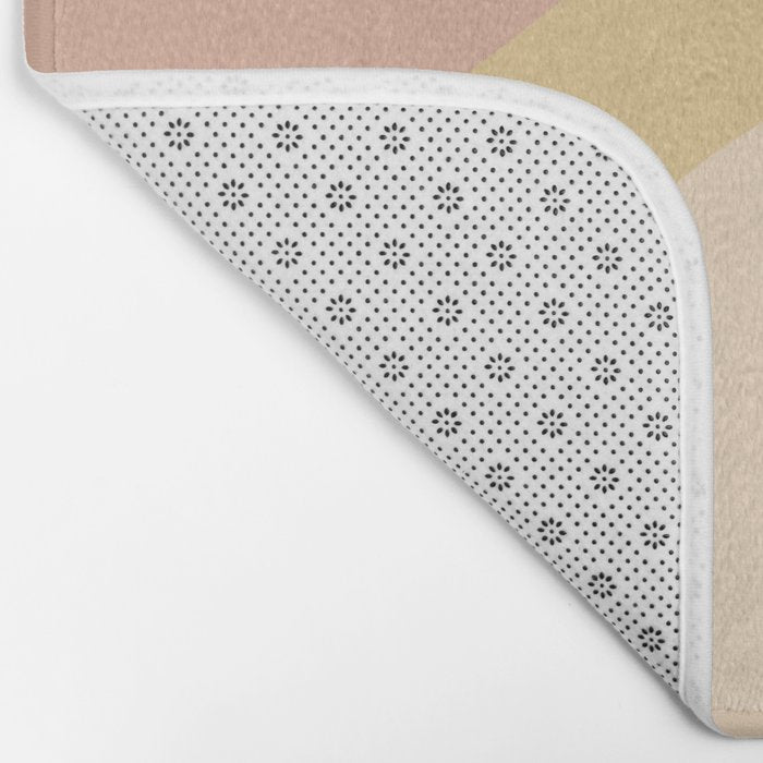 Abstract Color Waves - Neutral Pastel Bath Mat Gallery Image 2