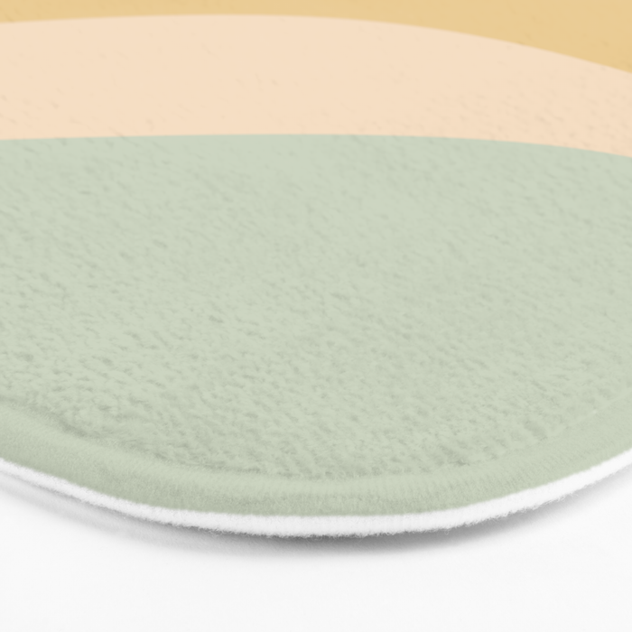 Abstract Color Waves - Neutral Pastel Bath Mat Gallery Image 3
