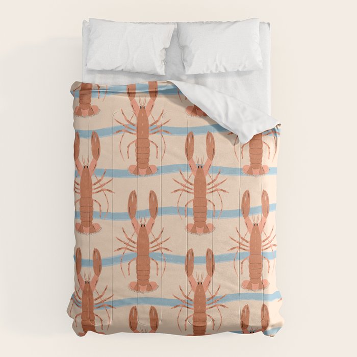 Lobster - Blue Stripes Comforter Gallery Image 6