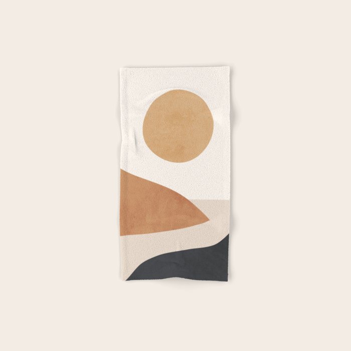 Minimal Abstract Art Landscape 9 Bath Towel Gallery Image 1