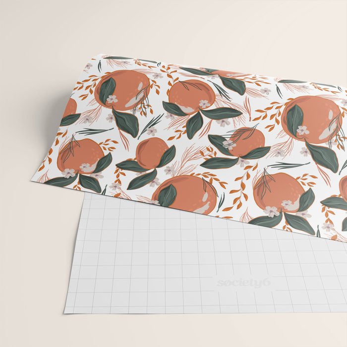 Feeling Peachy Wrapping Paper Gallery Image 2
