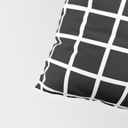 Black & White Grid Pillow Sham Gallery Image 4
