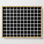 Black & White Grid Serving Tray Gallery Image 1