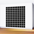 Black & White Grid Wall Mural Gallery Image 2