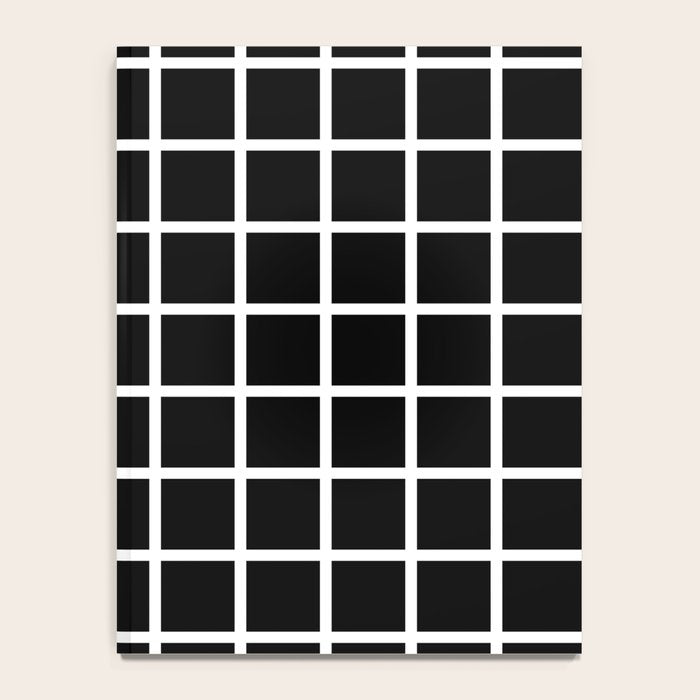 Black & White Grid Notebook Gallery Image 4