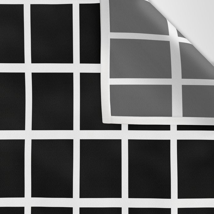 Black & White Grid Wall Tapestry Gallery Image 3