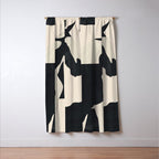 Abstract Minimal Horse 5 Window Curtain Gallery Image 3