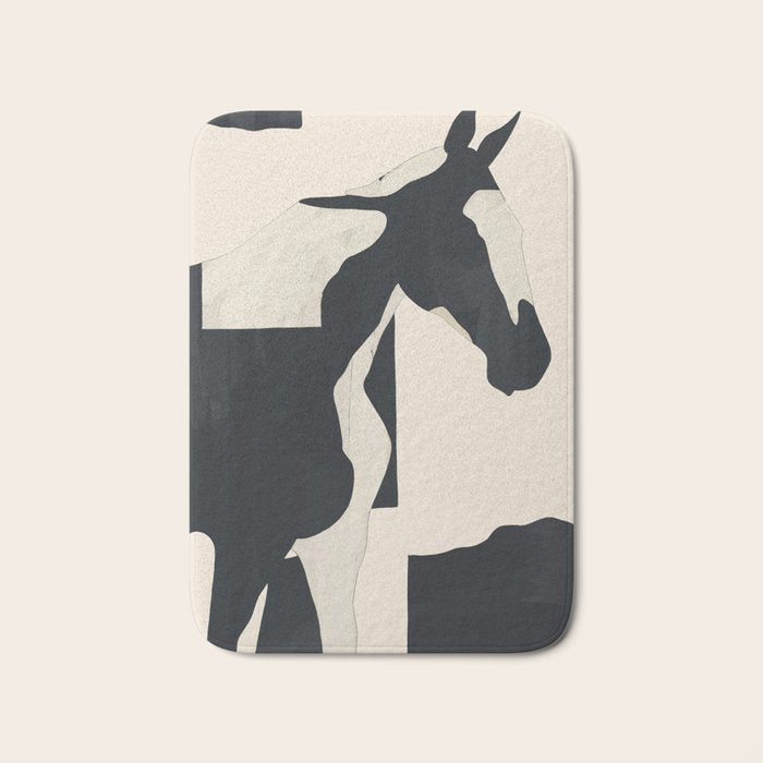Abstract Minimal Horse 5 Bath Mat Gallery Image 1