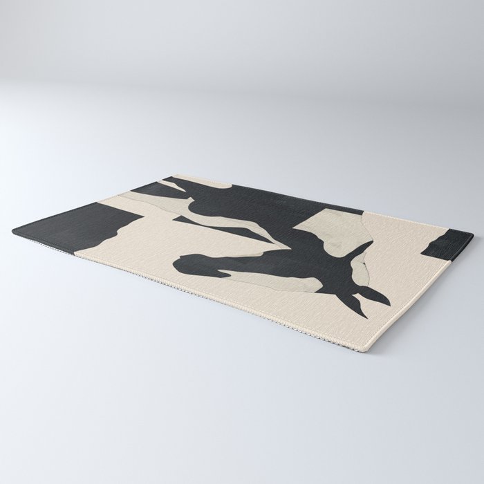 Abstract Minimal Horse 5 Rug Gallery Image 3