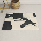 Abstract Minimal Horse 5 Rug Gallery Image 1